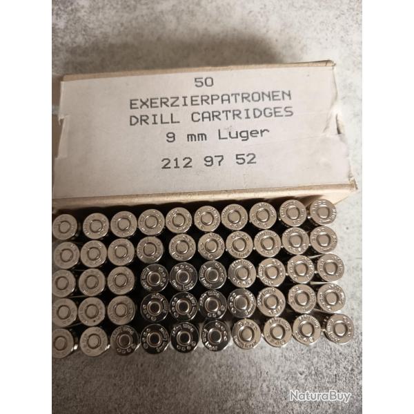 Vends cartouches de manipulation 9x19 9 Para GECO CAT D