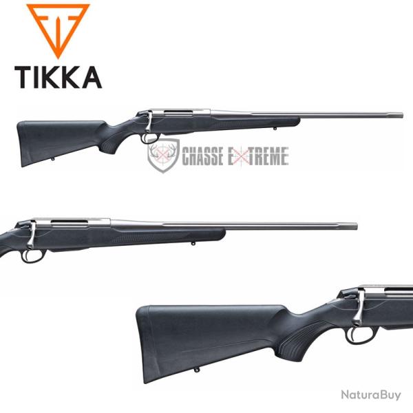 Carabine TIKKA T3X Superlite Flut�e Inox 57cm Cal 243 Win Filet� M14x1
