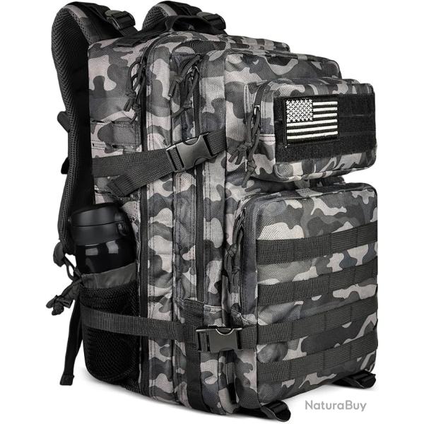 Sac  Dos Style Militaire Tactique 45L Multifonction Randonne  Escalade Chasse Pche Camouflage