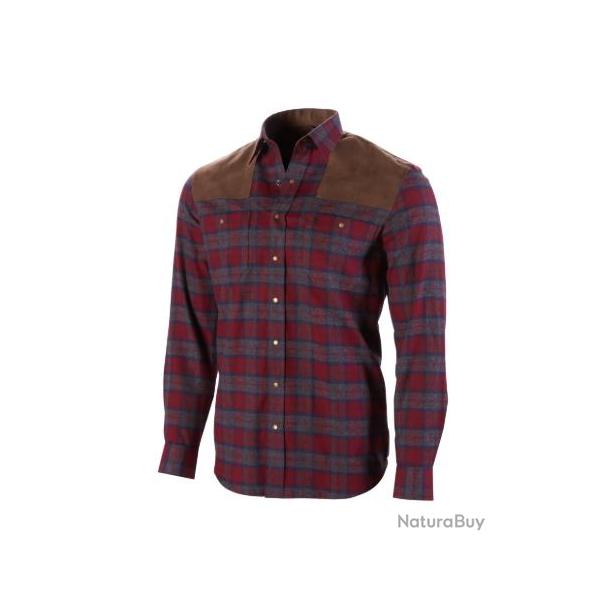 Chemise � carreaux Browning rouge et bleue