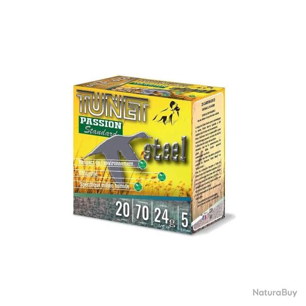 Cartouches Tunet Passion Acier 24 STD Calibre 20 Num�ro