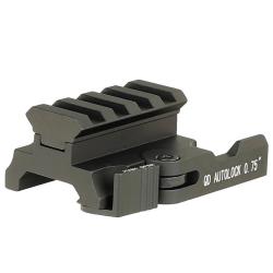 R&eacute;hausse de rail picatinny de 1.9 cm avec attache rapide