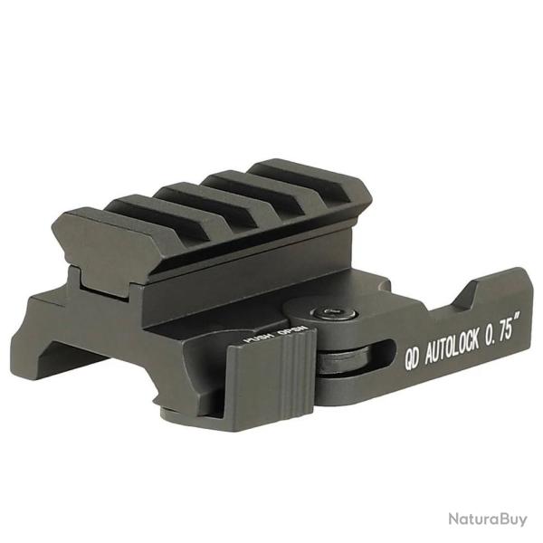 R�hausse de rail picatinny de 1.9 cm avec attache rapide