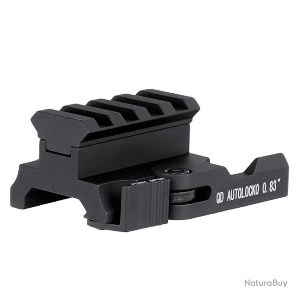 R�hausse de rail picatinny de 2,1 cm avec attache rapide