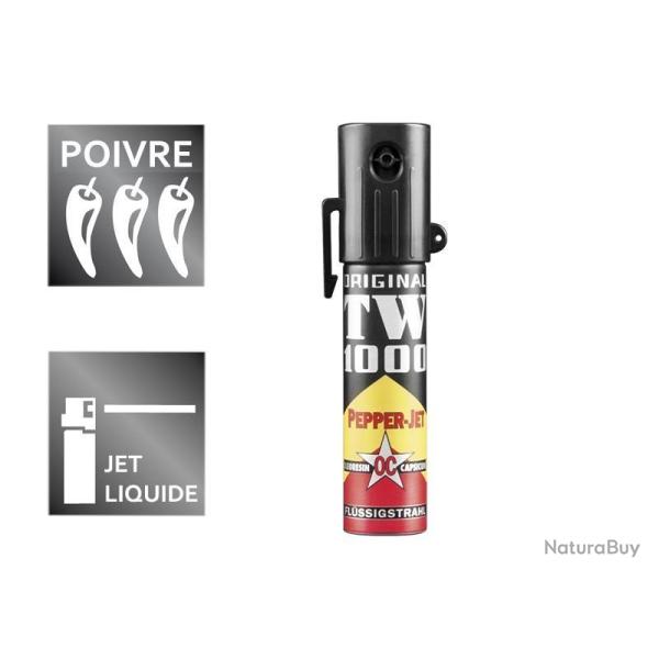 Lot de 6 aerosols de defense poivre jet liquide TW 1000 "LADY" 20ml