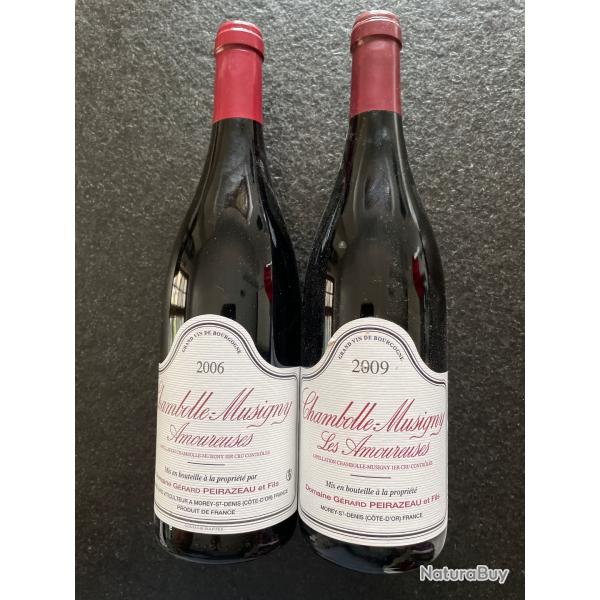 Vend 3 bouteilles Chambolle Musigny 1er cru les Amoureuses ann�e 2006 et 3btls 2009