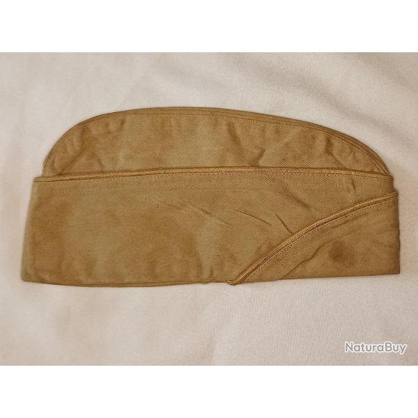 Bonnet de police US coton kaki clair Quartermaster WW2