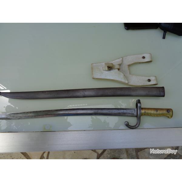 BAIONNETTE CHASSEPOT COMPLETE AU MEME NUMERO AVEC  CUIR