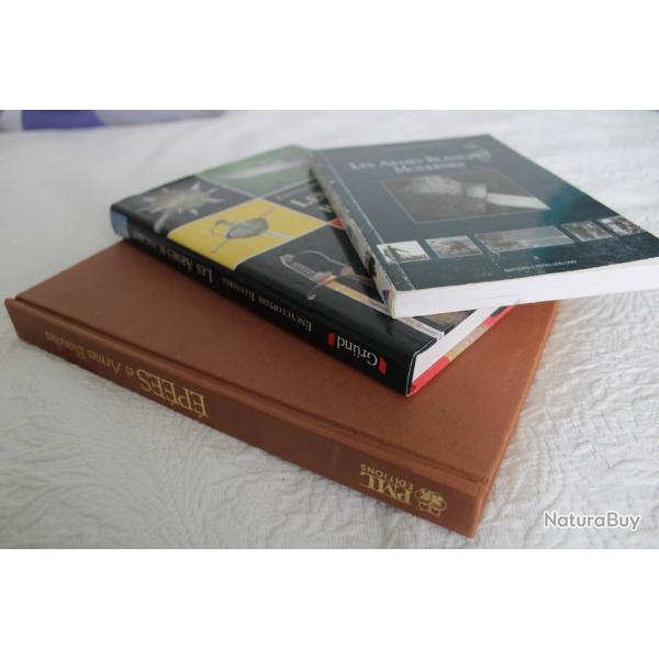 Lot 3 livres sur armes blanches
