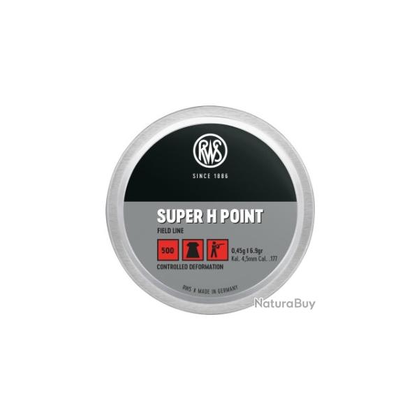 Plombs RWS super h-point cal.5.5 14.3gr 0.92g par 1500