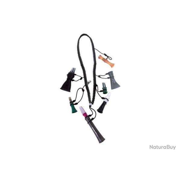 Porte appeau PRIMOS corde tress�e pour 11 appeaux
