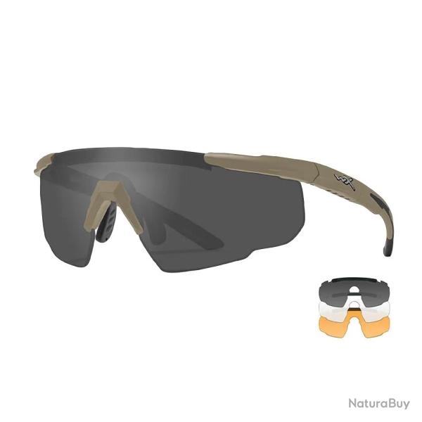 Lunette de protection pour tireur balistique 3 �crans kaki