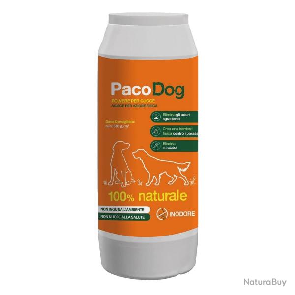 PacoDog - Poudre pour chenil contre tiques, puces, moustiques et odeurs mauvaises