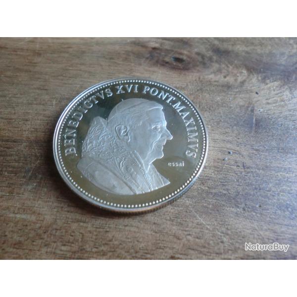 VATICAN - MEDAILLE - PAPE BENOIT XVI - ESSAI "