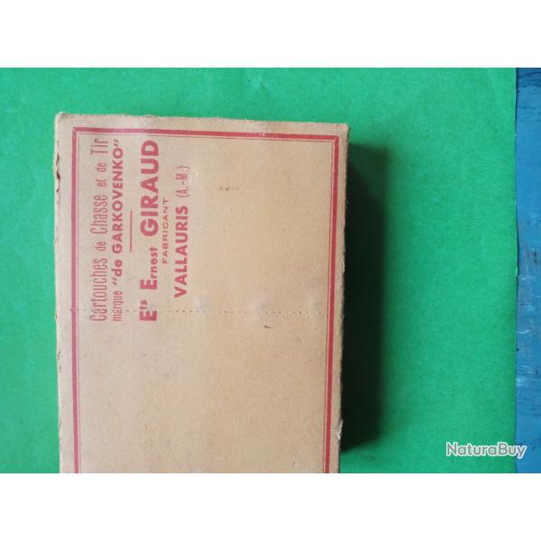 vielle boite cal  16 ERNEST GIRAUD VALLAURIS cartouche GARKOVENKO pour collection