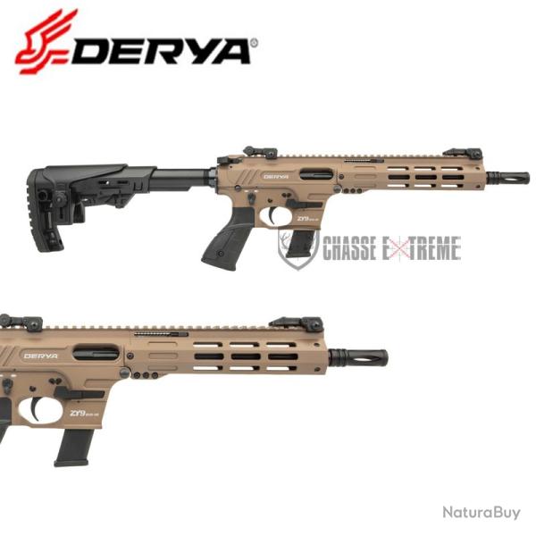 Carabine DERYA ZY9 Dual System 25.4 cm Cal 9X19 Fde