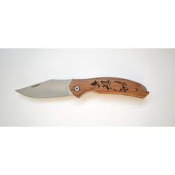 Albainox 18943 - Manche Zebra - GR605 Dessins de canards grav&eacute;s dans le manche