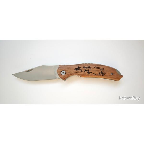 Albainox 18943 - Manche Zebra - GR605 Dessins de canards grav�s dans le manche