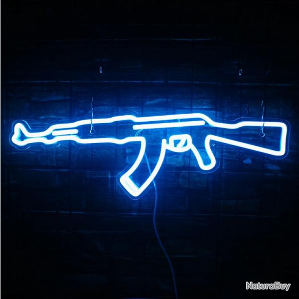 Neon AK 47 LED - Bleu
