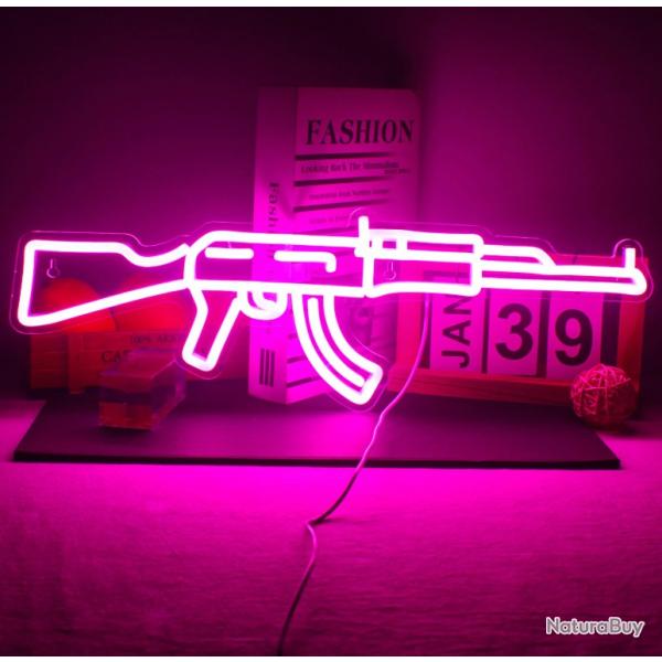 Neon AK 47 LED - Rose