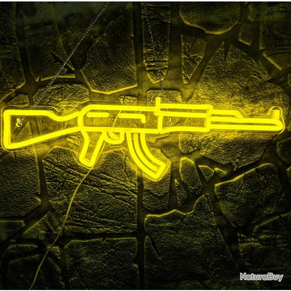 Neon AK 47 LED - Jaune