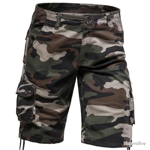 Short Cargo Camouflage Homme - Tissu Renforc� - SKX INDUSTRIES