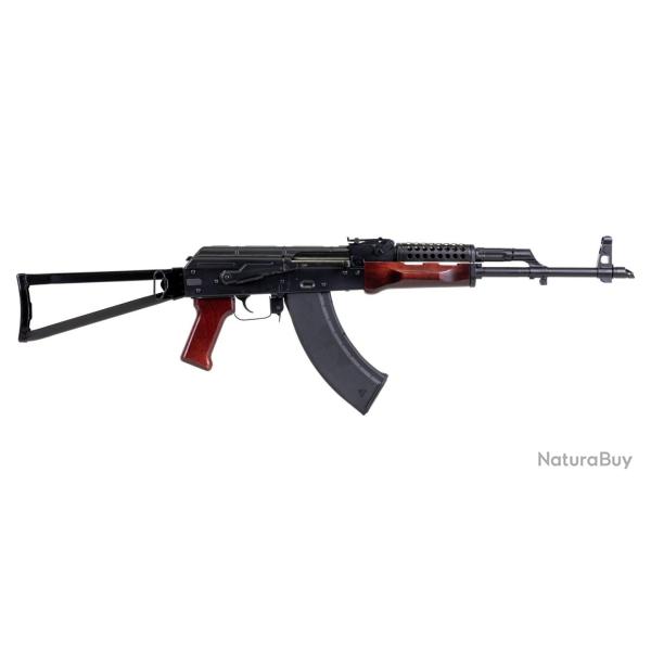 Carabine PSA AK-47 GF3 Forged Triangle Side Folding Rifle with Cheese Grater Upper Hand Guard, Redwo
