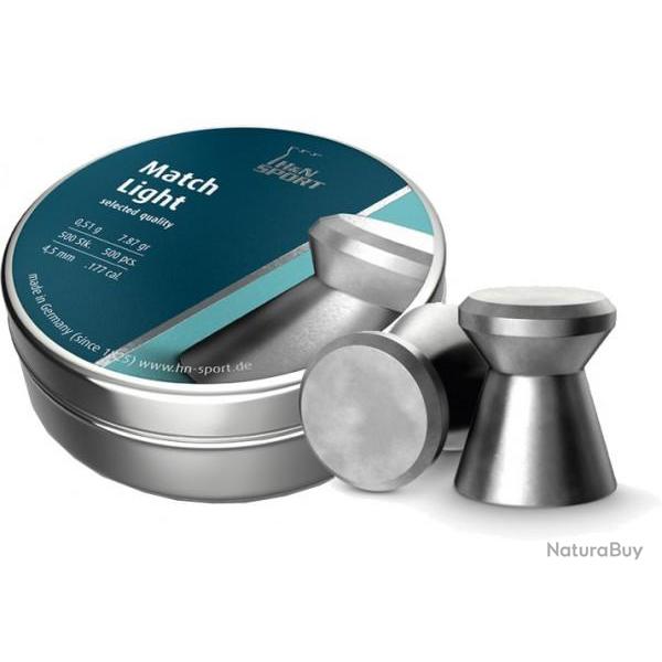 Plombs H&N Match Light diam�tre 4.50 4.49mm