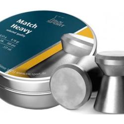 Plombs H&N Match Heavy diam&egrave;tre 4.50 4.49mm