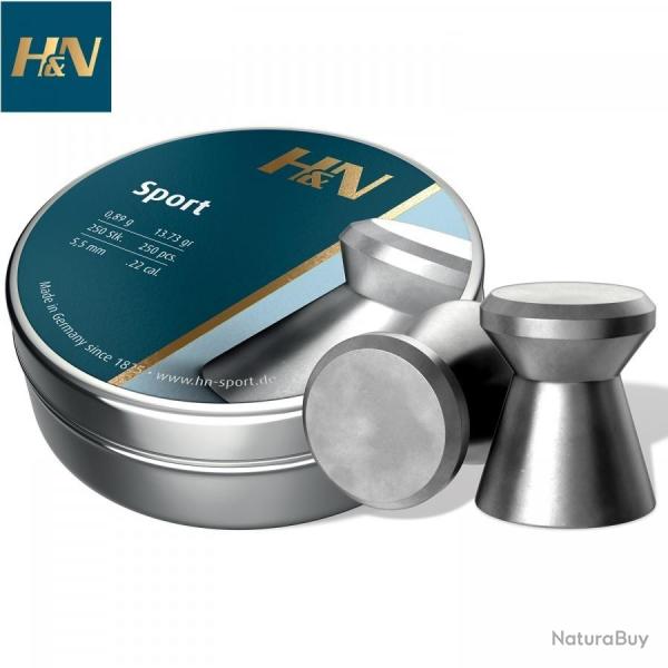 Plombs H&N Sport diam�tre 5.50
