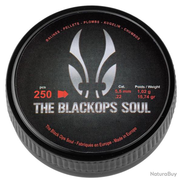 Plombs The Black Ops Soul � t�te pointue cal. 5,5 mm