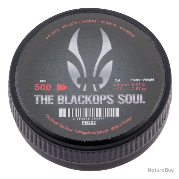 Plombs The Black Ops Soul � t�te pointue cal. 4,5 mm