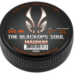 Plombs The Black Ops Soul &agrave; t&ecirc;te Magnum cal. 5,5 mm