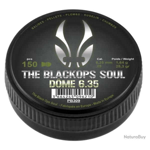 Plombs The Black Ops Soul � t�te D�me cal. 6,35 mm
