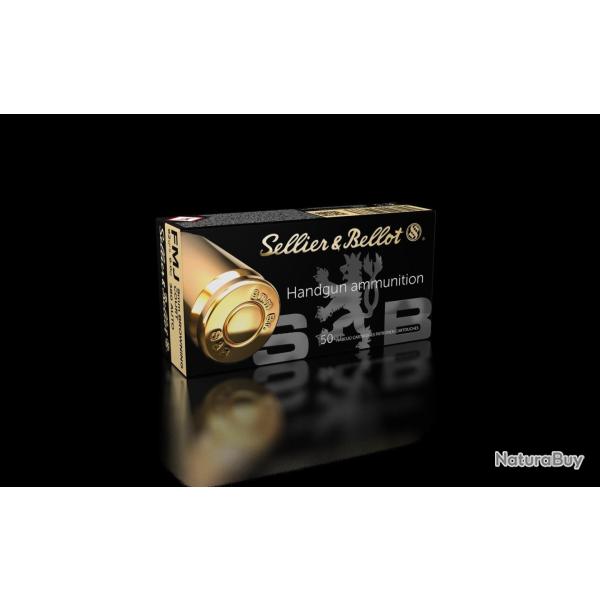 Munitions 9mm court / 380 auto Sellier Bellot 92g FMJ