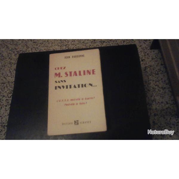 chez monsieur Staline sans invitation de  Jean Bardanne