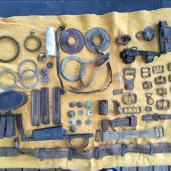 Lot Militaria de fouilles 1re et 2de guerre