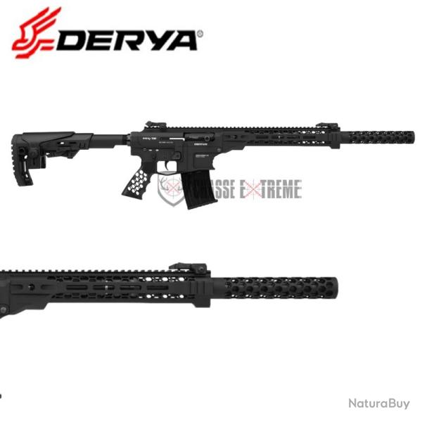 Fusil DERYA MK12 Ultra Noir Nid d'Abeille 50 cm Cal 12/76