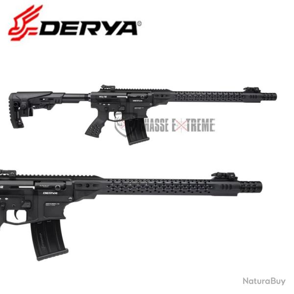 Fusil DERYA MK12 Ultra Noir 50cm Cal 12/76