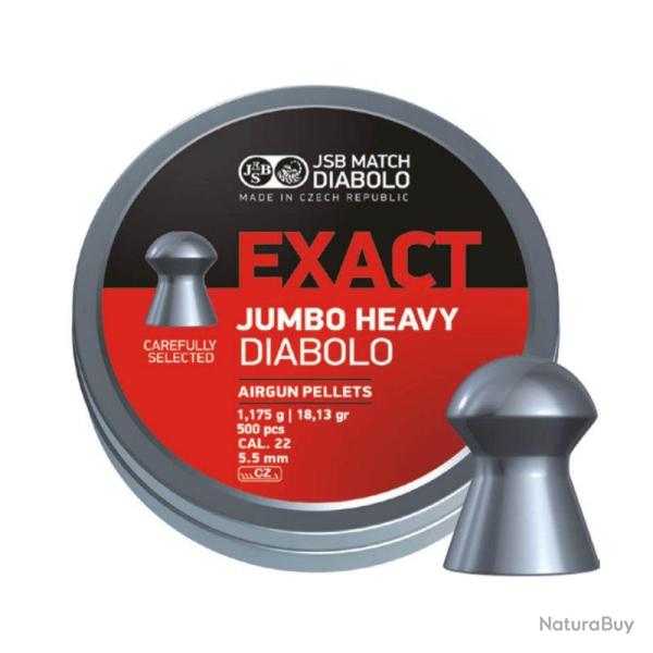 PLOMBS JSB EXACT JUMBO HEAVY 5.52mm/1.175Gr x500