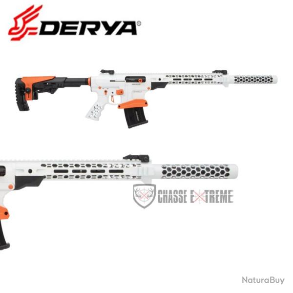 Fusil DERYA MK12 Ultra Blanc Nid d'Abeille 50 cm Cal 12/76