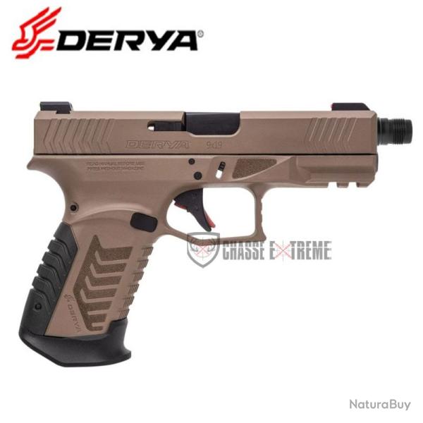 Pistolet DERYA DY9 Fde Filet� Cal 9x19