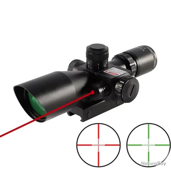 2.5-10X40 porte de fusil rouge vert porte de vue claire optique LIVRAISON GRATUITE !!!