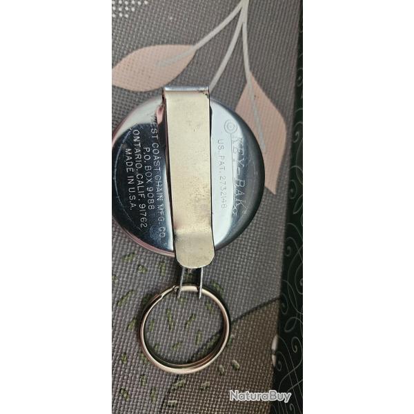 KEY-BAK Bobine r�tractable #485-HD avec c�ble en acier inoxydable