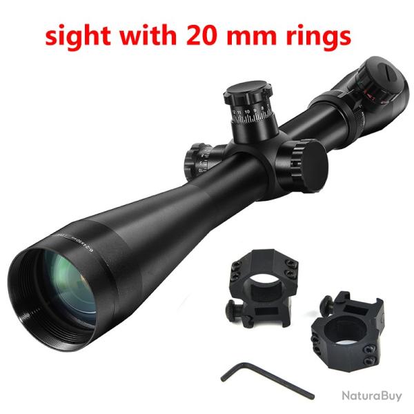 Lunette de fusil tactique 6-24X50 M1 rticule en Fibre -**sight with 20mm LIVRAISON GRATUITE