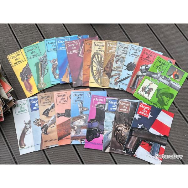 � saisir gros lot de  74 num�ros gazette des armes plus les index