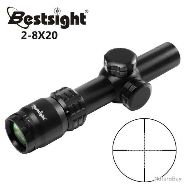 2-8x20 lunette de vise Mil Dot rticule vue -**scope with 20mm LIVRAISON GRATUITE