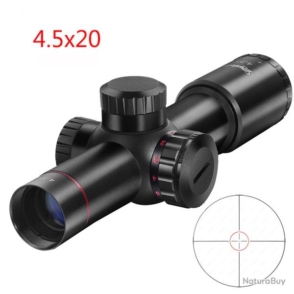 Porte optique compacte 4.5x20 AK74 AK47 AR15 -**scope with 20mm LIVRAISON GRATUITE