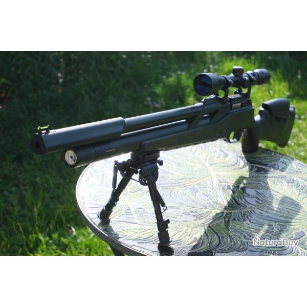 Pack carabine PCP Snowpeak 5.5 mm - Comme neuf avec accessoires
