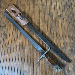 BA&Iuml;ONNETTE ARISAKA MOD 30 JIDOSHOKU SEISAKUSHO DE L'ARM&Eacute;E IMP&Eacute;RIAL JAPONAISE AVEC FOURREAU / GOUSSET